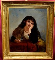 Lot 1554 - Late 19th century Spanish School oil on canvas...