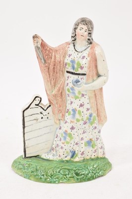 Lot 277 - Unusual pearlware figure