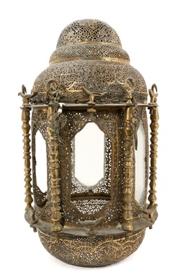 Lot 1079 - 19th century mosque lamp