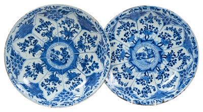 Lot 389 - Pair of Kangxi porcelain chargers