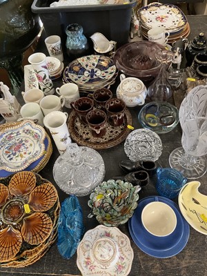 Lot 164 - Group of antique china and glassware