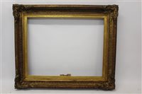 Lot 1562 - A mid-19th century gilt and gesso frame -...