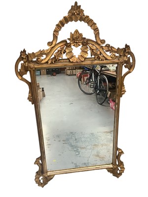 Lot 1466 - Pair of reproduction gilt framed mirrors