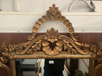 Lot 1466 - Pair of reproduction gilt framed mirrors
