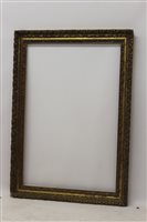 Lot 1563 - A late 19th century gilt and gesso frame -...