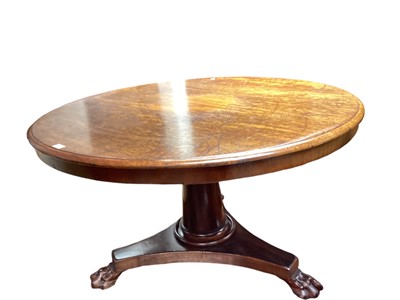 Lot 1356 - 19th century rosewood circular table