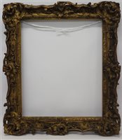 Lot 1565 - An early 19th century gilt and gesso frame -...