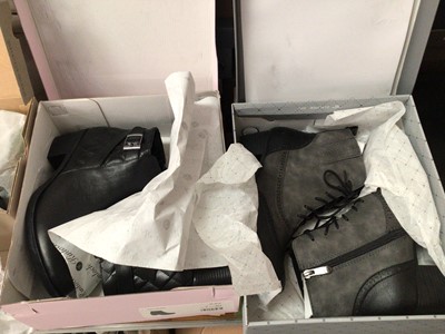Lot 360 - Large quantity of ladies shoes and boots, boxed as new, mostly sizes UK 5-6