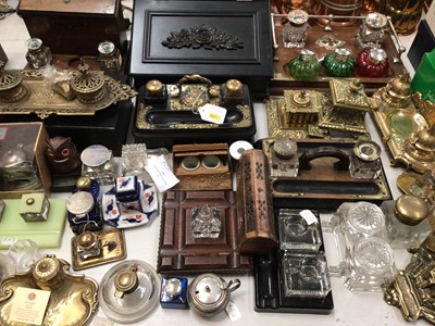 Lot 320 - Collection of Victorian and later ink wells