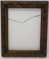 Lot 1568 - A 19th century carved wood gilt frame -...