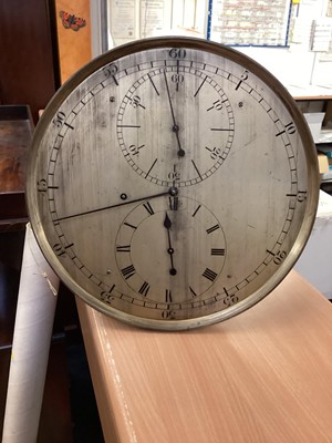 Lot 870 - 19th century regulator longcase clock in mahogany case