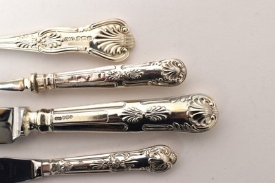 Lot 400 - 1970s part canteen silver Kings Pattern with Diamond Heel cutlery and other items