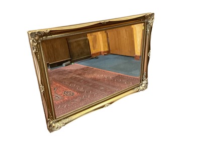 Lot 1482 - Large gilt framed wall mirror