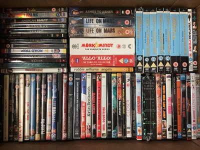 Lot 303 - Collection of DVDs and CDs (7 boxes)