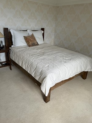 Lot 1626 - Liberty hewn and jointed oak double bed