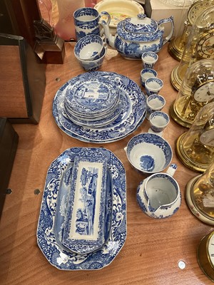 Lot 435 - Copeland Spode blue and white Italian pattern china