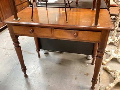 Lot 1302 - Victorian two drawer side table