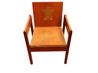 Lot 97 - The Investiture of The Prince of Wales 1969, an Investiture chair