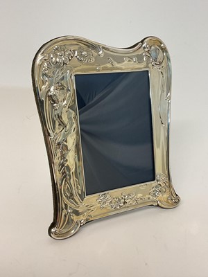 Lot 13 - Silver art nouveau style photograph frame