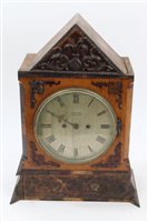 Lot 1579 - Victorian bracket Clocksck (in need of...