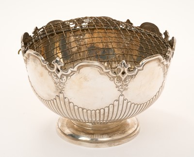 Lot 438 - Late Victorian silver rose bowl, London 1897