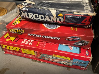 Lot 541 - TCR Indy Jam circuit, Fast Lane Racing Speed Chase set, Meccano set (3).