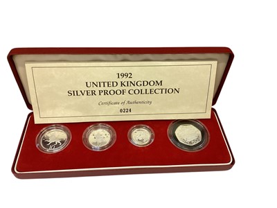 Lot 565 - G.B. - Royal Mint silver proof coinage to include four coin Britannia Collection 1997