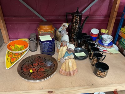 Lot 742 - Group of ceramics, including Lladro, Poole, Royal Albert, Royal Worcester and 3 pieces of Doulton Stoneware, etc