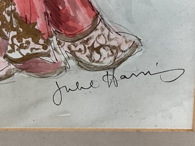 Lot 268 - Julie Harris (late 20th century) costume design for the film 'The Slipper and the Rose' 1976 starring Gemma Craven and Richard Chamberlain, directed by Bryan Forbes