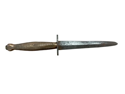 Lot 997 - Second World War Second Pattern Fairbairn Sykes F-S fighting knife, no scabbard present, 27cm in overall length.