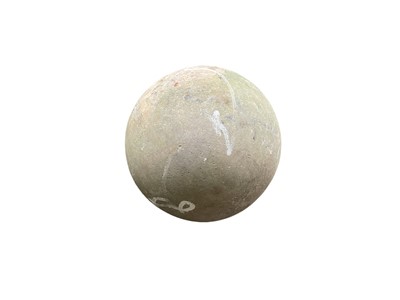 Lot 1460 - Large stone sphere, drilled for use as a bubbling water feature