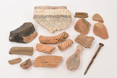 Lot 1084 - Roman mosaic and other items