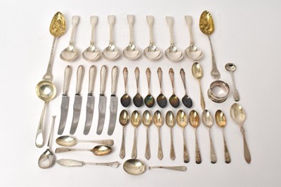 Lot 443 - Collection of silver cutlery