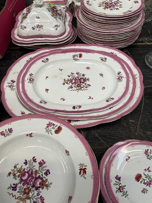 Lot 146 - Collection of Booths Lowestoft pattern tablewares