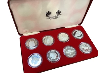 Lot 410 - World - Spink & Son Silver Jubilee eight Crown commemorative set 1977 (N.B. Cased with Certificates of Authenticty) (1 coin set)