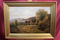 Lot 1371 - John Atkinson (1863 - 1924), pair oils on...