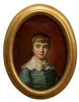 Lot 1372 - Early 19th century English School oval oil on...