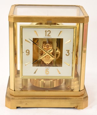 Lot 861 - Jaeger LeCoultre Atmos clock in gilt brass case