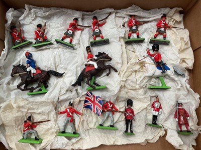 Lot 652 - Collection of Britains lead soldiers, including Waterloo and others