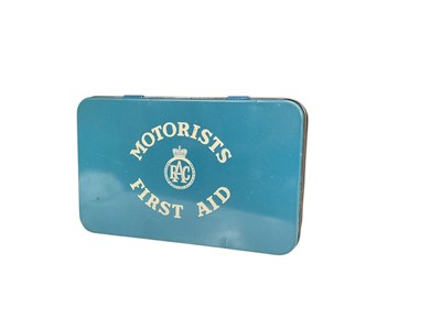 Lot 54 - Early 1960s RAC Motorists First Aid tin with contents