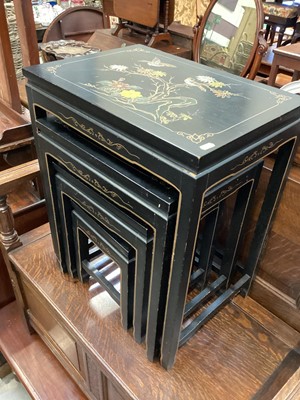 Lot 1245 - Nest of four oriental occasional tables