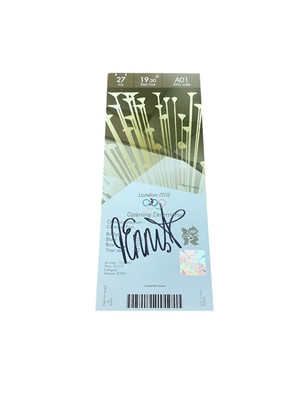 Lot 1418 - Jessica Ennis signed London 2012 Opening Ceremony ticket, limited edition 1 of 50