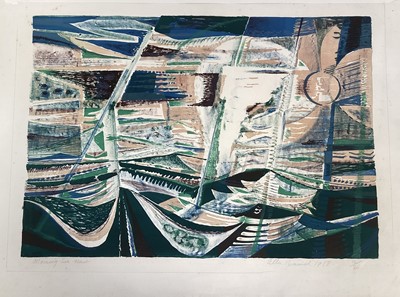 Lot 1341 - *Allin Braund (1915-2004) lithograph - Morning Sea Mist 1938, signed, numbered 16/30, 45cm x 64cm, unframed