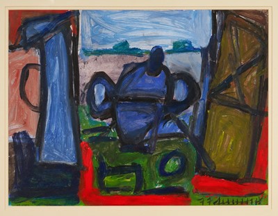 Lot 1332 - Roy Turner Durrant (1925-1998) mixed media - Still Life, inscribed, 39cm x 52cm, in glazed frame