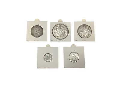 Lot 423 - G.B. - Edward VII mixed silver coins to include Crowns 1902 GVF/AEF, Half Crown 1909 VF/GVF, Florin 1902 AEF, Shilling 1906 GVF/AEF & Six Pence 1902 (N.B. Minor scratches) otherwise GVF (5 c...