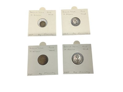 Lot 426 - G.B. - Elizabeth II four coin Maundy set 1957 lightly toned GEF-AU (N.B. Uncased) (1 coin set)