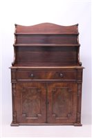 Lot 1709 - George IV flame mahogany chiffonier with...