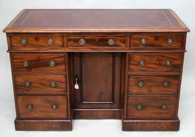 Lot 1672 - Mid 19th century mahogany desk