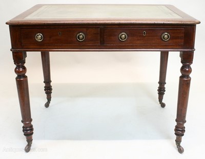 Lot 1663 - Victorian mahogany writing table