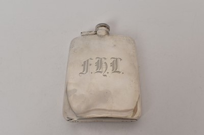 Lot 465 - Silver spirit flask